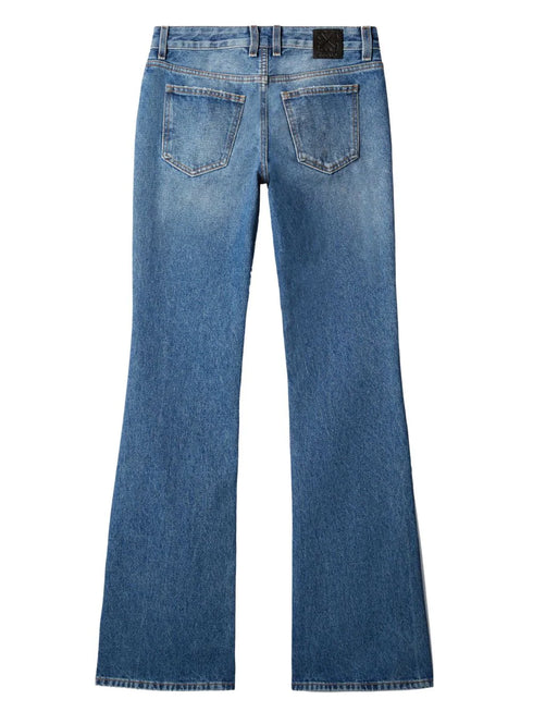 cotton flared jeans